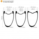 [ULTRALIGHT] 700C 45x28mm  Asymetric Carbon Tubeless Hooked/Hookless / Tubular Road Bike Rim
